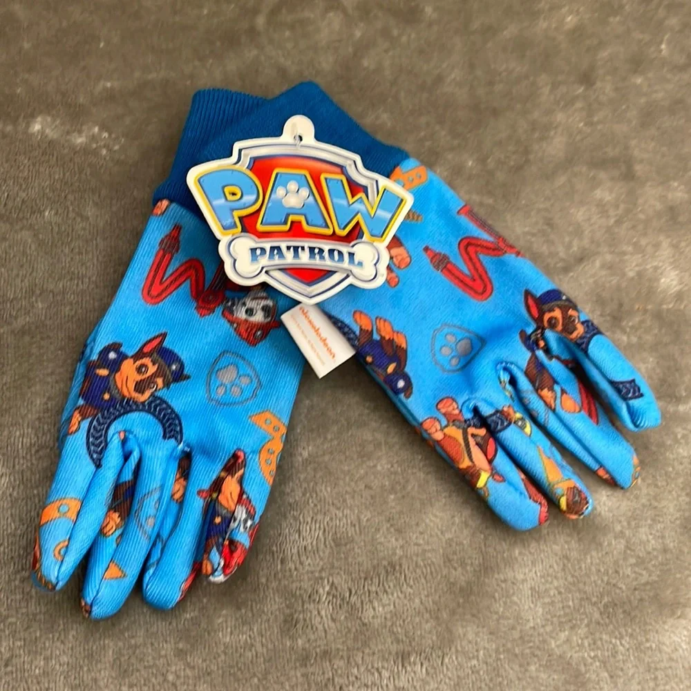 NWT NICKELODEON PAW PATROL Jersey Gloves Blue TODDLER 100% Polyester